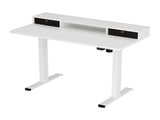 Artiss Electric Standing Desk with Storage Shelf Drawer Office Table 120CM HASD-114G-WHDF-HDR-120