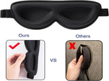 Sleep Masks for Petite Face Small Head, 3 Pack Stitched Eye Masks with Contoured Cups for Women Kids V1188-WTJ-LZZ-01370
