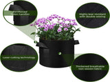 12-Pack 10 Gallon Plant Grow, Thickened Nonwoven Fabric Pots with Handles, Vegetable Planter V1258-DP02-C-3194