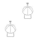 Masteelf 2-Tier Mounted Hat Hanger Rack for Baseball Caps, Cap Display Stand and Organizer for Hat V1369-AZ3-W-17357