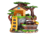 Desktop Fountain Decoration Indoor Simulation Resin Rockery Fake Tree Feng Shui Landscape Table V1294-YM0901-3111200208611