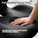 seat cushion, hollow design, caudal vertebrae, coccyx support, breathable cushion, sitting comfort, V1102-108-54529