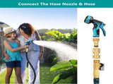 Garden Hose Quick Connector, Solid Brass 3/4 Inch Thread Fitting No-Leak Water Hose Female and Male V1258-DP02-C-252