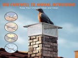 Chimney Cap 17 x 17 304Stainless Steel Fireplace Flue Caps Cover Mesh V952-BXGFXPDYDGYSTSRS6V0