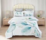 Angelis Leaves Quilt Cover Set - King Size V493-SM-K-08