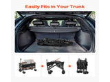 Double Decker Wagon Collapsible, 400L Heavy Duty Folding Wagon Cart, Extended Long Garden Cart with V952-ZDHYBXSSTCHS4GGRTV0