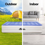 Weisshorn Air Mattress Single Inflatable Bed 46cm Cube Airbed AMAT-CUB01-45-S-BLWH