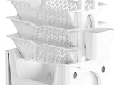 Rolling Mobile Bookshelf with Wheels 5 Tiers Large Capacity Strong Load Bearing Capacity Utility V1294-YM0710-3117230263111