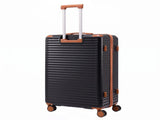 Wanderlite 5pcs Luggage Suitcase Set Trolley Travel TSA Lightweight Hard Case Black Brown LUG-ABS-DB-5SET-BKBR