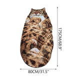 Giant Plush Cat Sleeping Bag, Realistic Furry Design for Ultimate Relaxation, Portable Indoor and V1370-AZ4-13722