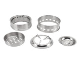 Mini Alcohol Stove for Camping Hiking Stainless Steel Campfire Stove With Storage Bag Round V1294-YM0626-3111220316811