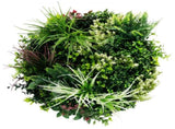 Slimline Artificial Green Wall Disc Art 60cm Colour Fresh UV Resistant V637-DP9862