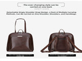 Black Stylish Women's PU Leather Backpack Spacious, Anti-Theft, Multi-Pocket Travel Bag for School V888-ELOSUNG17359