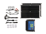 Solar Panel Kit 50W Solar Panel 60A Solar Charge Controller Set with 2 USB Output for RV Camping V1294-YM0703-3114230036511