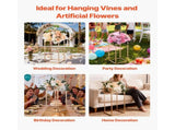 Wedding Flower Stand, 10PCS 40cm Column Flower Stand, Floral Stands with Acrylic Laminate, Gold V952-HLHJLFT10J40F3YRH001V0