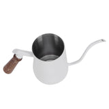650ml Hanging Ear Hand Coffee Pot Stainless Steel Drip Type Coffeeware Tool with ThermometerWhite V1294-YM0901-3118210062312