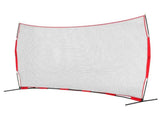 Barricade Backstop Net, 16x10 ft Ball Sports Barrier Netting, Portable Practice Equipment with Carry V952-DQW1610YC000DU462V0