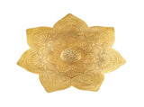 Handcrafted Metal Pressed Mandala Shape Bowl 28cm V637-59084BWL