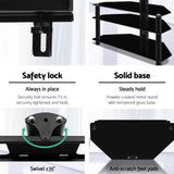 Artiss TV Stand Mount Bracket for 32"-60" LED LCD 3 Tiers Storage Floor Shelf TV-MOUN-S02-BK