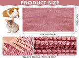 Amylove 4 Pcs Guinea Pig Cage Liner Washable Fleece Pee Pads Pet Dog Cat Bedding Training Mat for V1258-DP02-C-784