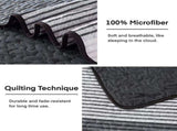 Detailed Quilted Bedspread and Pillowcases Set A Signature of Quality and Style - Queen size V745-MAC080195Q13U