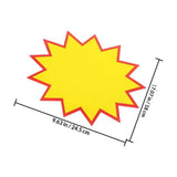 Star Shaped Sale Stickers Yellow Paper 200 Pieces for Retail Store and V1369-AZ3-W-19458