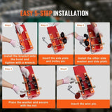 VEVOR Electric Hoist Manual Trolley, 0.5 Ton Load Capacity for PA200 PA250 PA300 PA400 PA500, Push V952-DDHLSDXC05T2B96BSV0