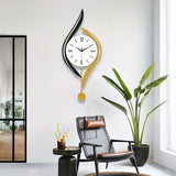Gold Black Wall Clock Modern Wall Clock Decorative Wall Clock Silent Wall Clock V1347-115-GOL-93863
