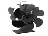 Stove Fan 6 Blades Greater Air Volume Low Noise Operation Wear Resistance Fireplace Fan Black S V1294-YM3117220218111-0421