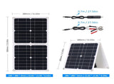 50W Foldable Solar Panel Charge with DC& USB & TYPE-C Output High Efficiency Module IP65 Water V1294-YM0901-L4113