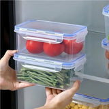 4 Piece Rectangular Food Storage Container Set with Airtight Lids, BPA Free, Microwave and Freezer V1237-MS-912-205