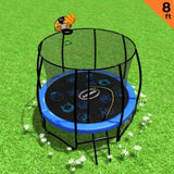 Kahuna Pro 8 ft Trampoline with Mat, Reversible Pad, Basketball Set TRA-KEM-08-OB-BB