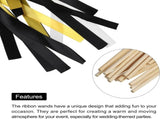 100Pcs Wedding Ribbon Sticks Party Ribbon Streamers Sticks for Wedding Party Celebration V1366-AZ2-W-03602