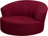 1 Pack Swivel Barrel Chair Slipcover Stretch Washable Soft Furniture Protector for Round Club Accent V1189-LC-RY-00244