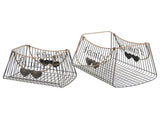 Set 2 Nested Tropea 'Family' Baskets 45x30cm V637-59514BSK