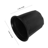 10-Pack Large Black Plastic Nursery Plant Pots 7.19 x 7.19 x 7.07 Inches for Indoor Outdoor V1369-AZ3-W-12976