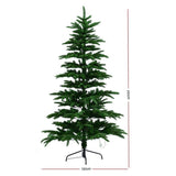 Jingle Jollys Christmas Tree 2.1M LED Sparse Xmas Tree 860 Tips Party Decoration XM-TR-SPARSE-7FT-LED