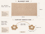 Light camel Luxury Bubble Fleece Throw Blanket 180x200cm Sofa Couch Bed Blanket with FREE Pair of V888-ELOSUNG54153