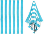 Large Oversized Beach Towel - Big Size Cotton 35 x 70 Inch Striped Pool Towel, Large Cabana Soft V1189-LWWAL-20260401-05588
