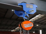 Manual Trolley, 0.5 Ton Load Capacity Push Beam Trolley with Dual Wheels, Adjustable for I-Beam V952-FZSTXC05T2555HYFGV0