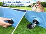 Foldable Dog Bath Swimming Pool Plastic Kiddie Pool Professional Tub Collapsible Grooming Bathtub V1370-AZ4-06065