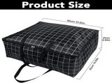 75L Large Storage Bags 2 Pcs Clothes Storage Bags with Zips Heavy Duty Oxford Cloth Moving Bags V1259-DP01-A-2895