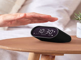 Lexon Ray Clock Lcd Alarm Clock With Temperature / Humidity Display - Black V398-LD-LR155MN3