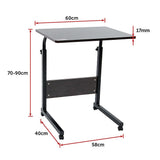 Mobile Laptop Desk Bed Stand Computer Table Adjustable Notebook Bedside Table V63-827831