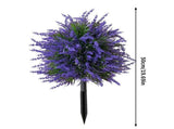 Artificial Lavender Outdoor Garden Decor 20 Inch Tall Plastic Flowers for Yard, Porch, and Patio V1370-AZ4-09367