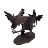 Rust Chooks w Planter On Base 26cm V637-03810CHK