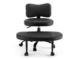 Artiss Cross Legged Kneeling Chair Adjustable Meditation Ergonomic Office Seat KCHAIR-PU-2019-BK