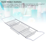 Shower Tub TrayExpandable Bathtub Tray, Stainless Steel Bath Tub Caddy Tray with Extendable Design V1369-AZ3-W-16188
