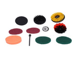 11PCS Drill Brush Attachment Power Scrubber Polishing Pad for Wall Cleaning Ground Dust Removal V1294-YM0901-3114210067011