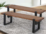 Levede 2x Dining Bench Chairs Wooden 115cm CH1046-2